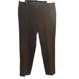 Hiltl Deep Red Brown Carlo Bonomi Italy Pleated Dress Pants Mens Size 38x28.5